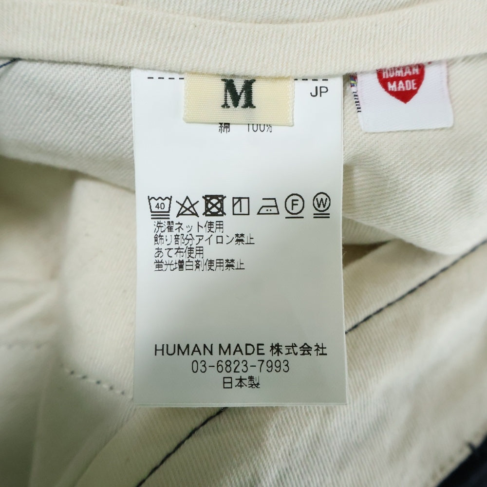 HUMAN MADE(ヒューマンメイド) CHINO PANTS ハートロゴ刺繍 ワーク チノパンツ ネイビー HM28PT013