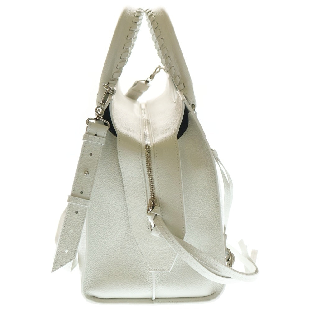 BALENCIAGA(バレンシアガ) Le City ネオクラシック レザー 2WAY ハンドバッグ ショルダーバッグ ライトグレー