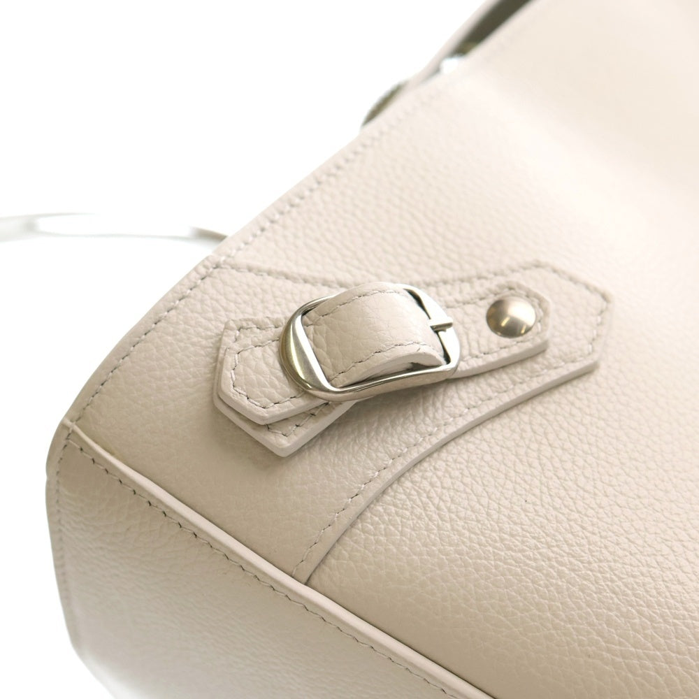 BALENCIAGA(バレンシアガ) Le City ネオクラシック レザー 2WAY ハンドバッグ ショルダーバッグ ライトグレー