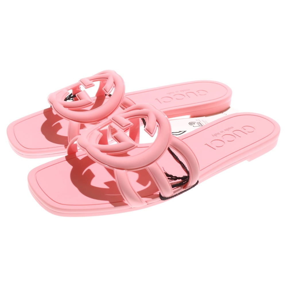 GUCCI(グッチ) GGロゴ ラバースライド サンダル ピンク 780307