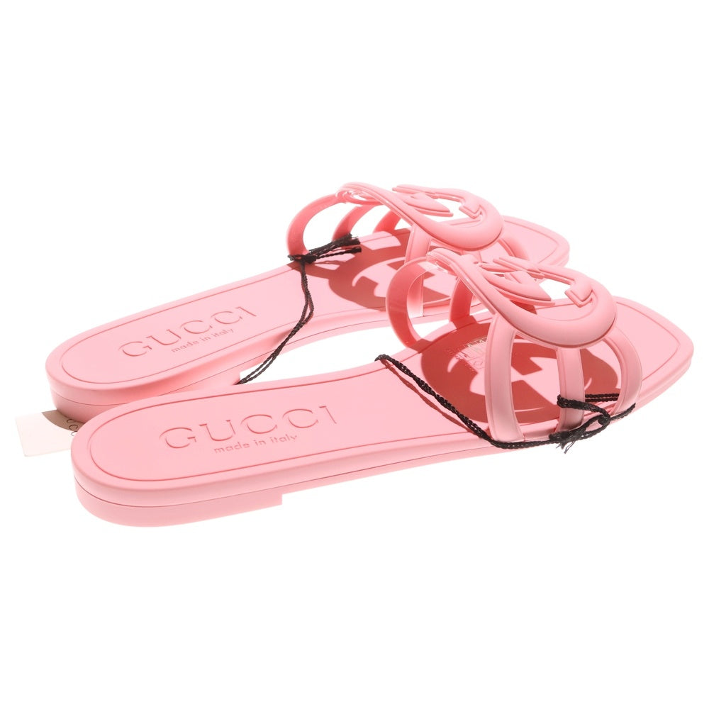 GUCCI(グッチ) GGロゴ ラバースライド サンダル ピンク 780307