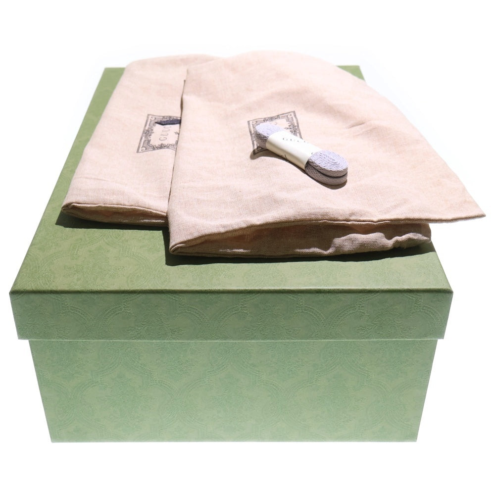 GUCCI(グッチ) 24AW インターロッキングG エンボス レザー ローカットスニーカー グレー レディース US5.5/23.5cm 771471