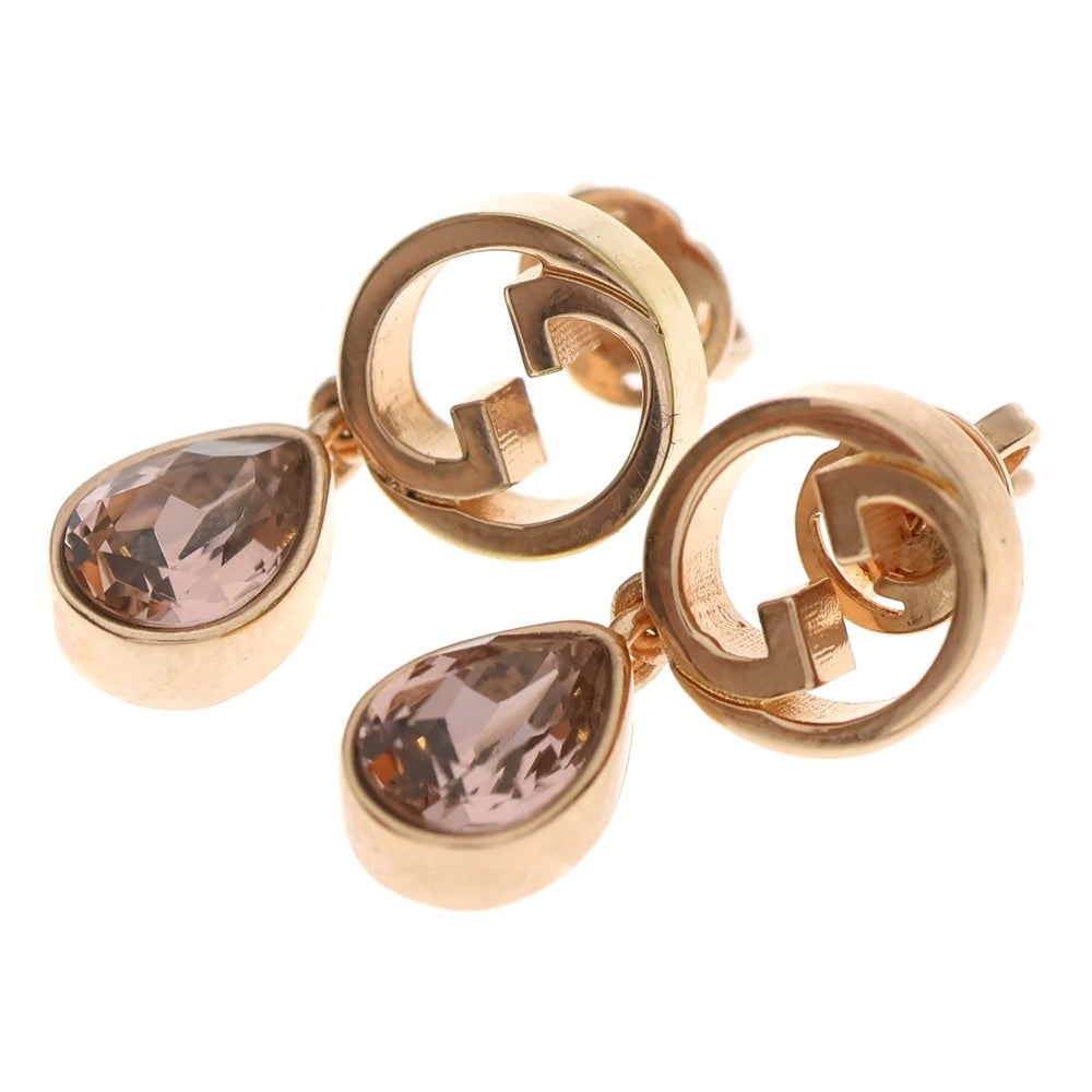 GUCCI(グッチ) ブロンディ クリスタル ドロップ ピアス ゴールド