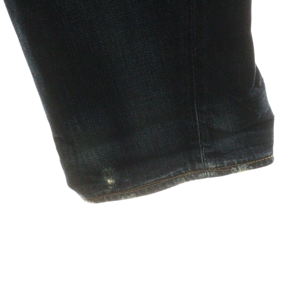 BANANA REPUBLIC(バナナリパブリック) ダメージ加工 ストレートデニムパンツ インディゴ