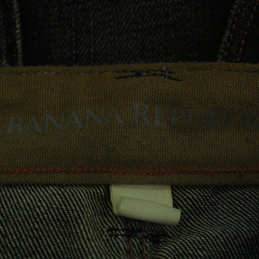 BANANA REPUBLIC(バナナリパブリック) ダメージ加工 ストレートデニムパンツ インディゴ