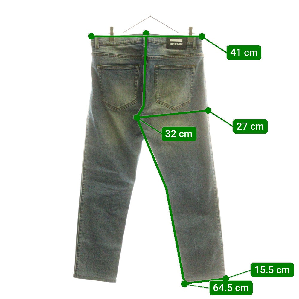 DRDENIM(ドクターデニム) Dr.DENIM CLARK SHADED MID BLUE G54 ストレートデニムパンツ インディゴ