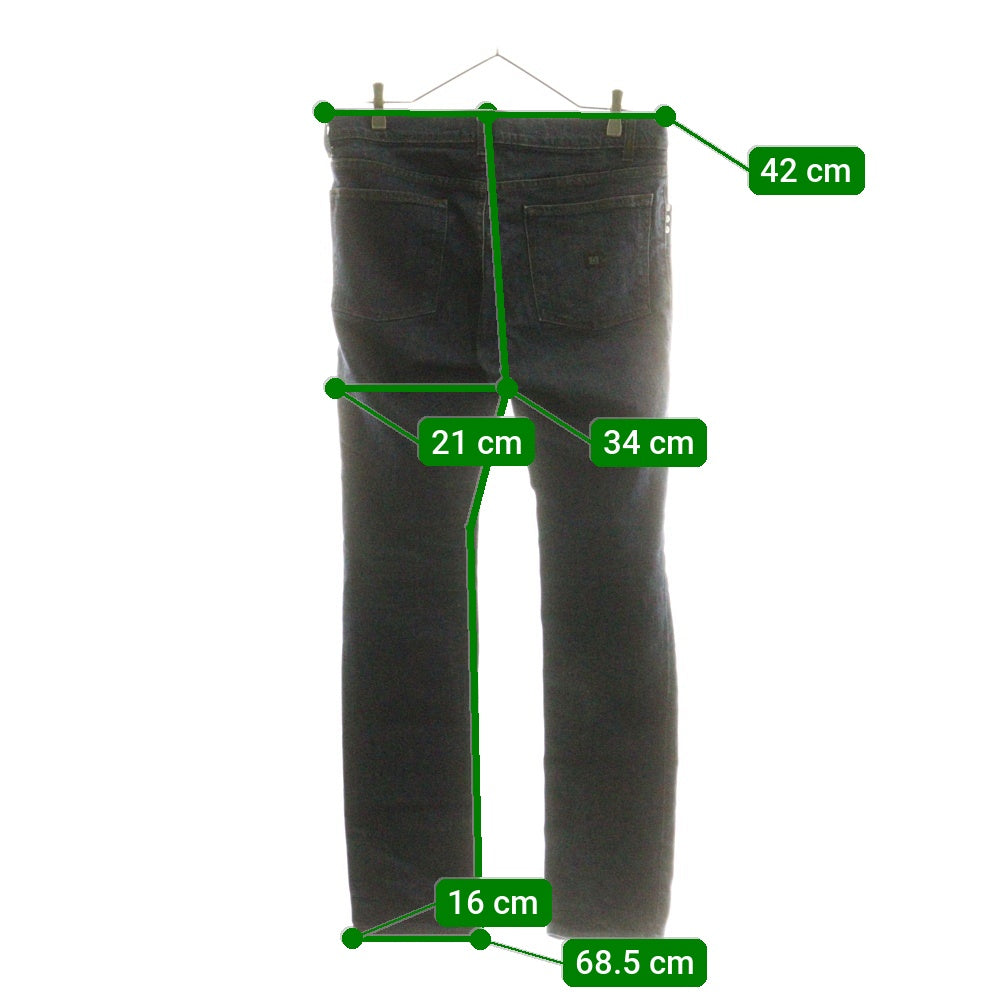 NO BRAND(ノーブランド) KREW KSKINNY エクストラスリムフィットジーンズ デニムパンツ インディゴ