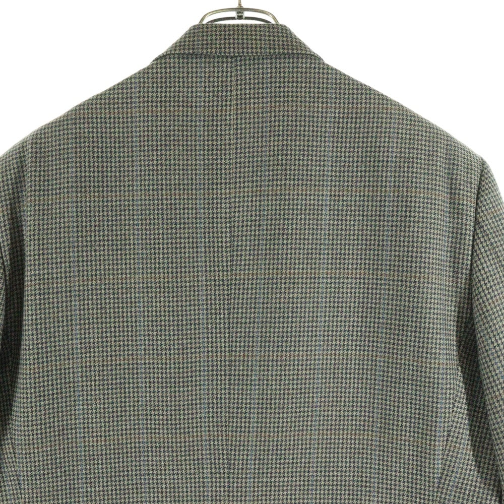 68791(68791) 千鳥柄 テーラードジャケット ブラウン