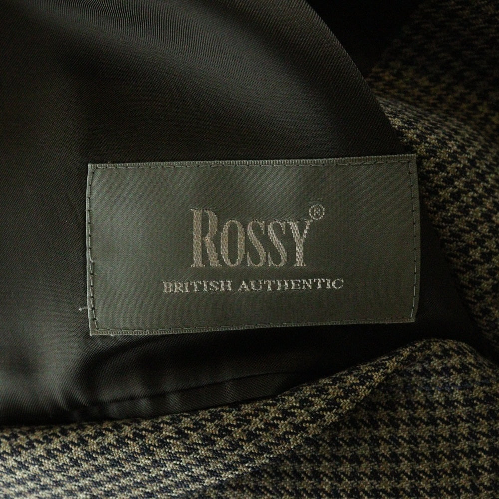 68791(68791) 千鳥柄 テーラードジャケット ブラウン