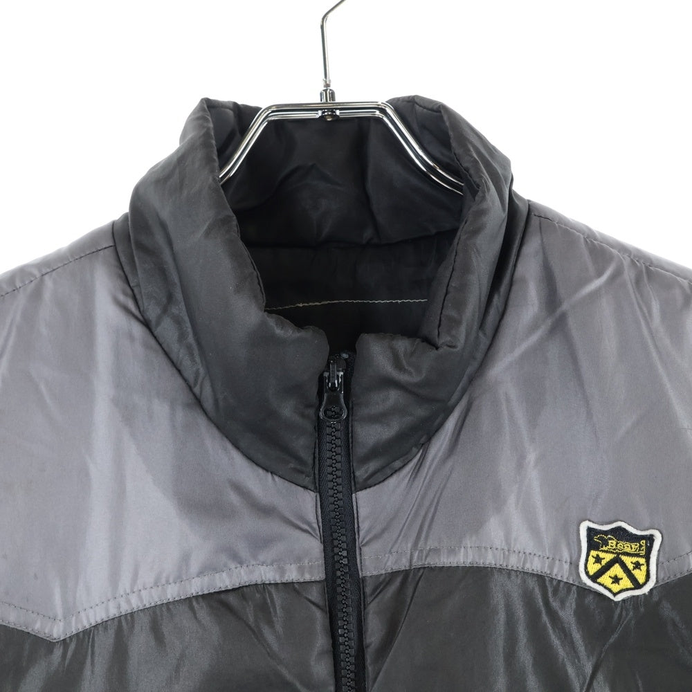 Bear(ベアー) Bear ロゴパッチ ジップアップ ポリエステル ベスト グレー