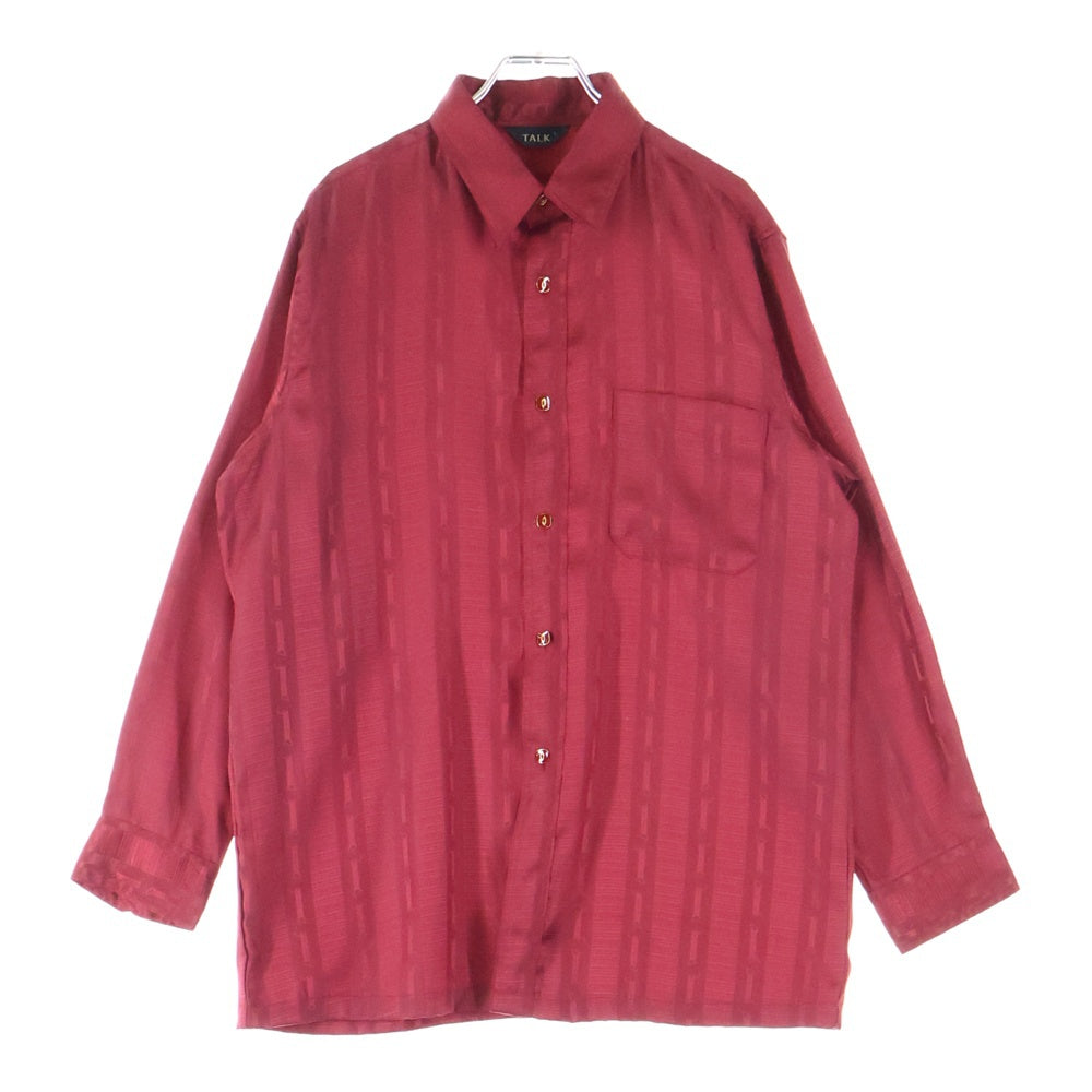 TALK(トーク) 右ポケット 長袖シャツ レッド