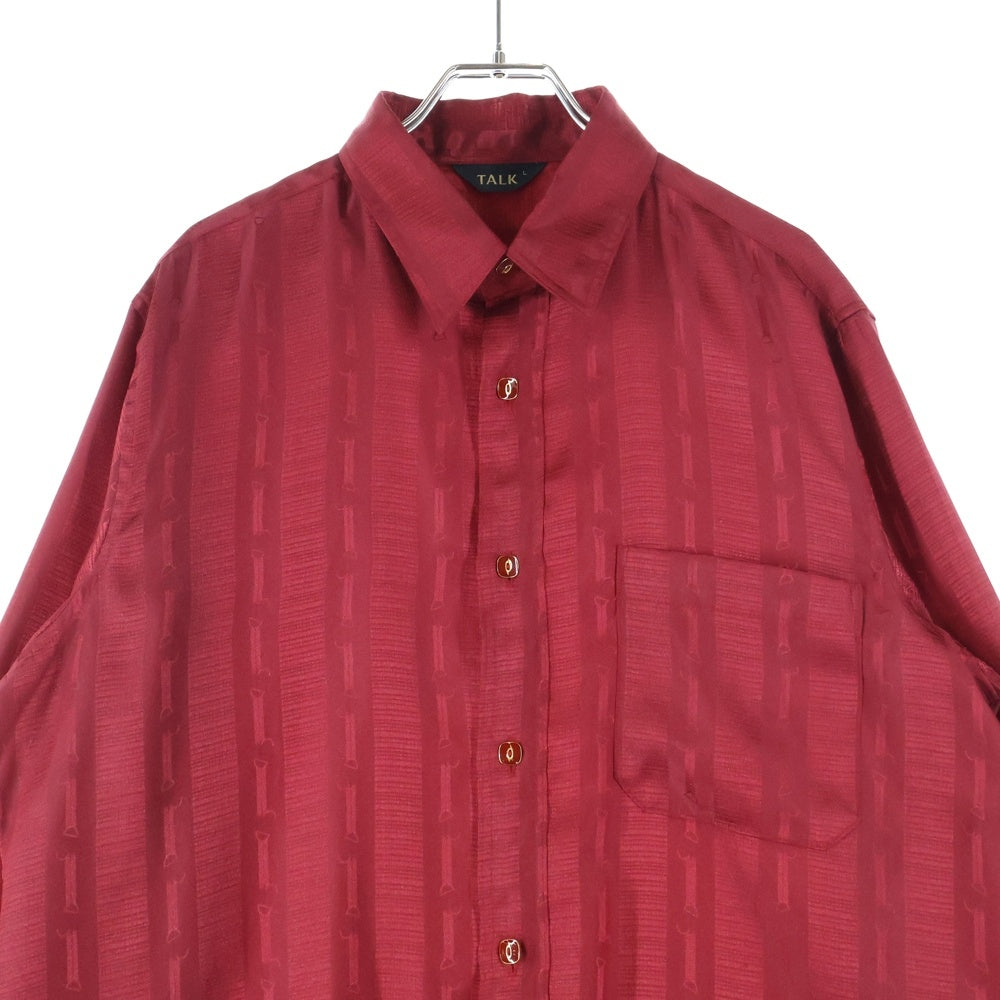 TALK(トーク) 右ポケット 長袖シャツ レッド
