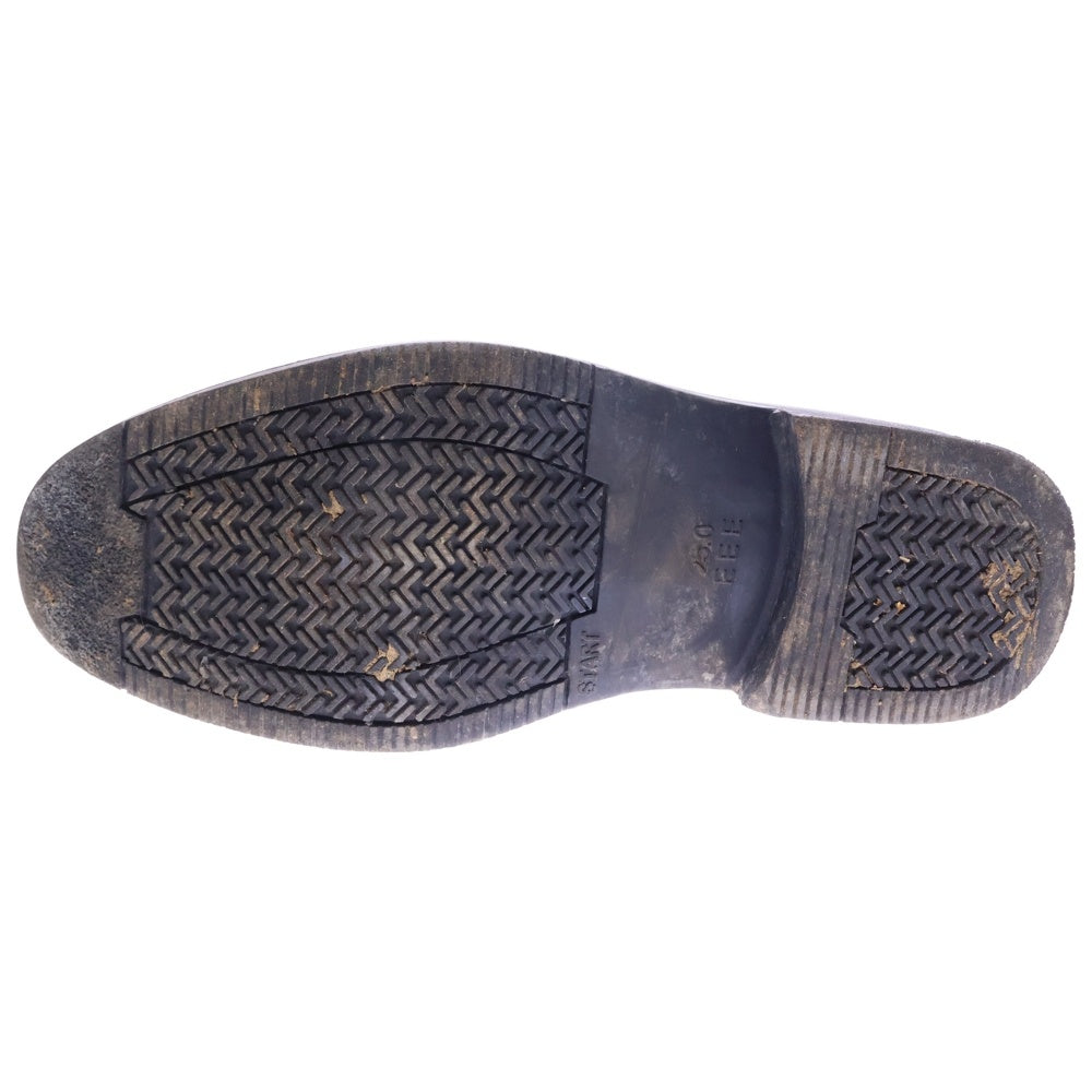 NO BRAND(ノーブランド) STAR CREST レザー ローファー ブラック