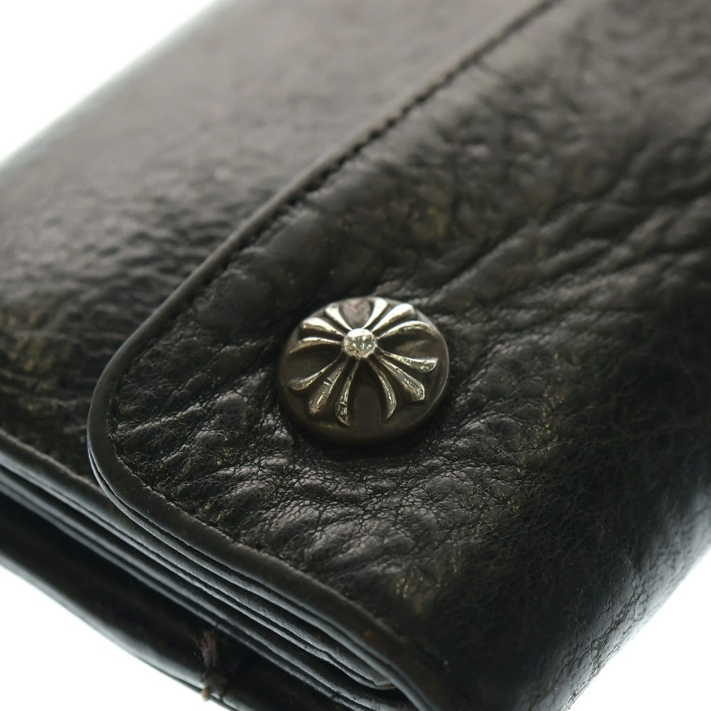 CHROME HEARTS(クロムハーツ) WAVE ウェーブ レザーウォレット 財布 ブラック BCA374