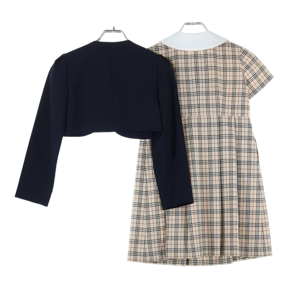 BURBERRY(バーバリー) ノバチェック ワンピース ジャケット セットアップ ベージュ/ブラック