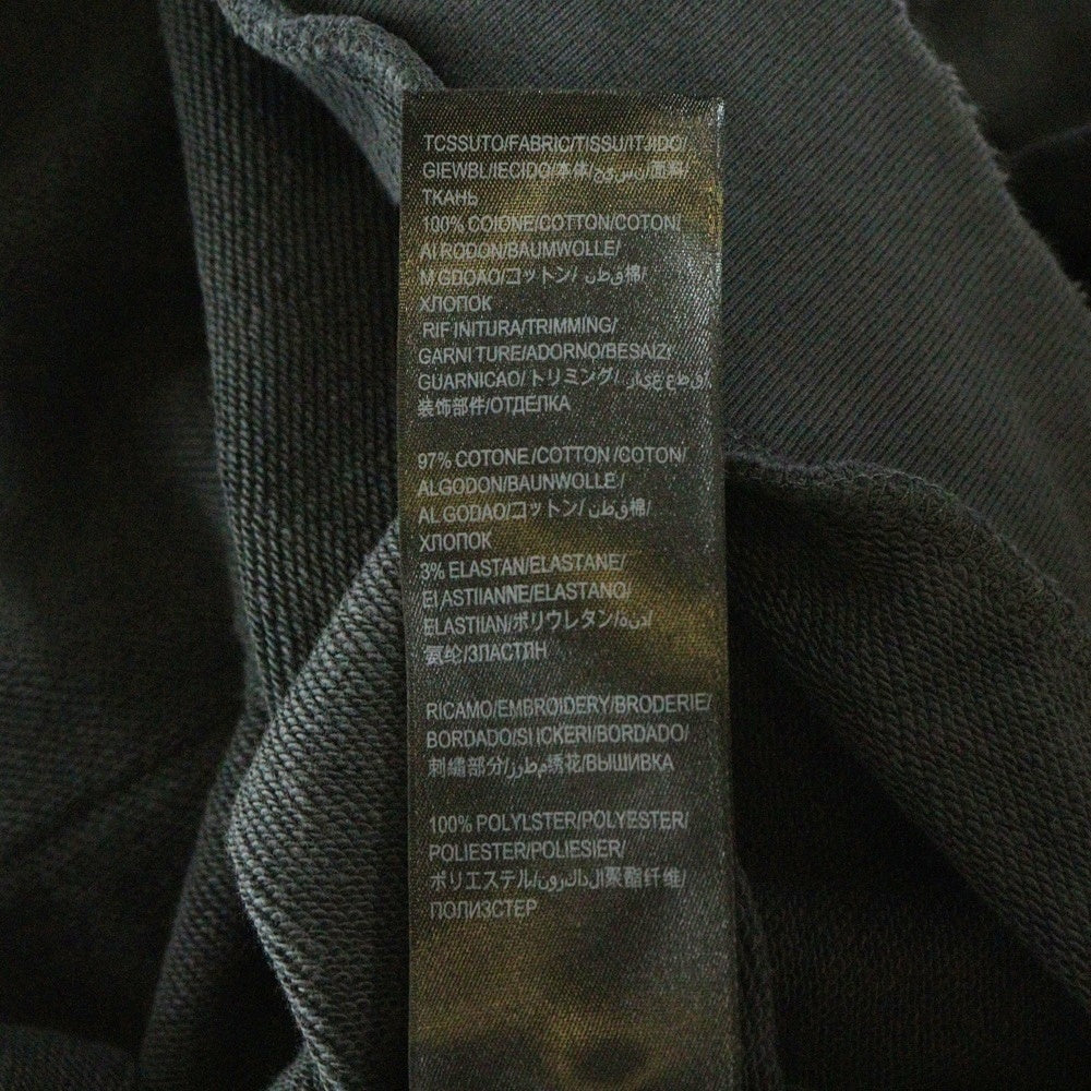 BALENCIAGA(バレンシアガ) 24AW Regular Zip Up Hoodie ロゴプリント ダメージ加工 ジップアップ スウェットパーカー フーディー チャコール 803264 TRVA4