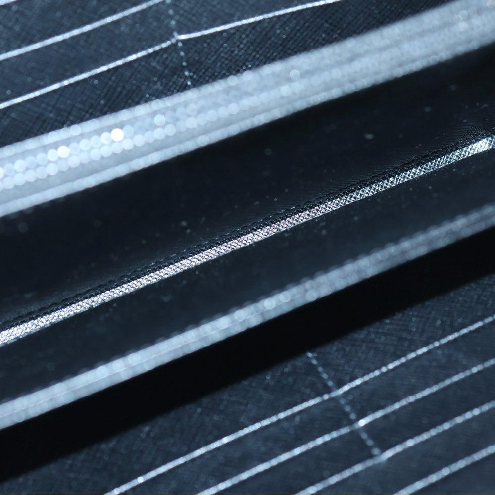 PRADA(プラダ) SAFFIANO GRECHE サフィアーノ ラウンドジップ レザー ロングウォレット 長財布 ブラック 2ML317