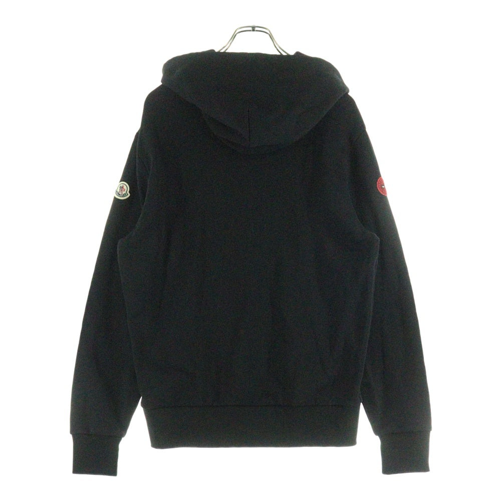 MONCLER(モンクレール) 22AW × MARVEL SPIDERMAN HOODIE マーベル スパイダーマン プリント プルオーバースウェットパーカー フーディー ブラック H20918G00005 809KR