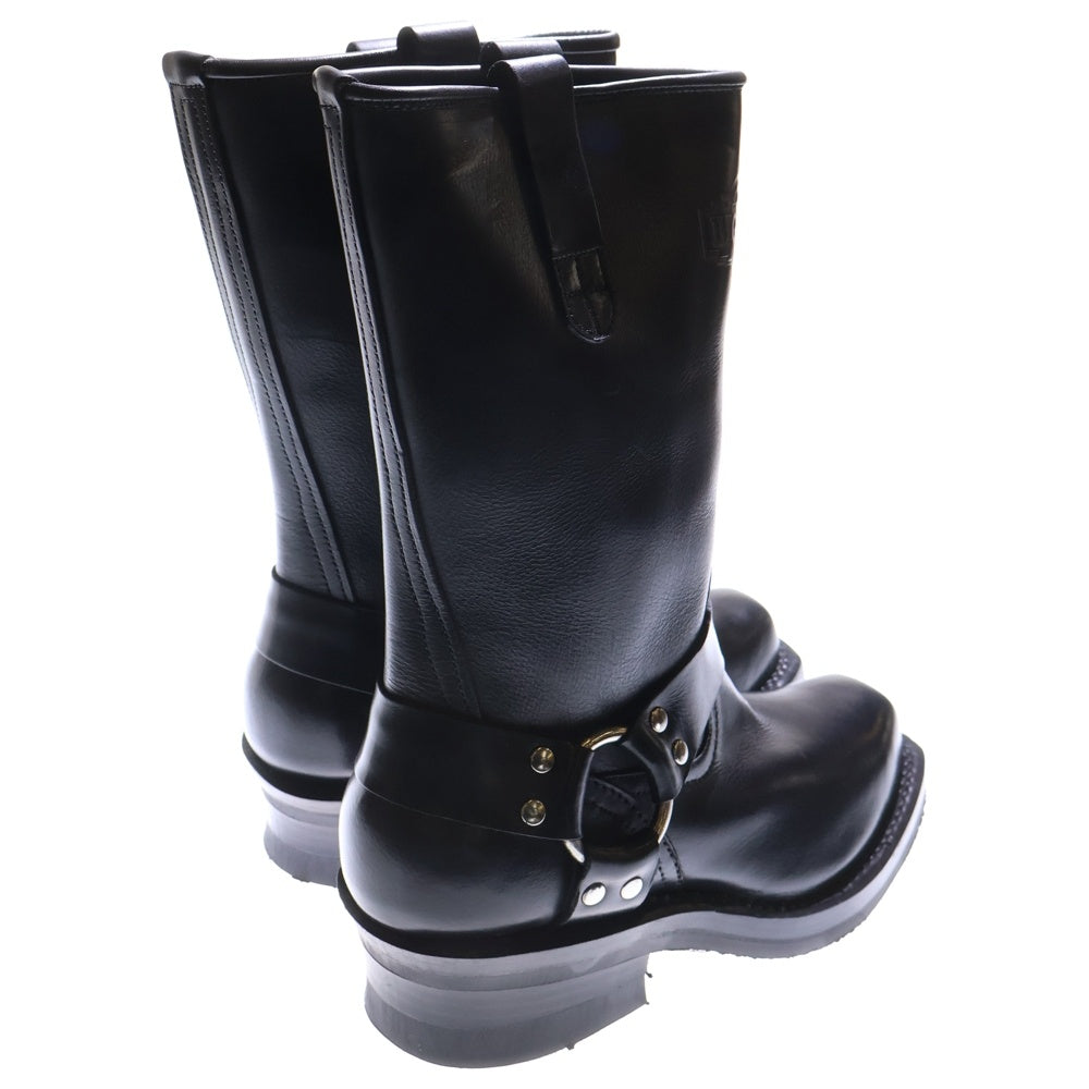 BIGTWIN(ビッグツイン) 【BIGTWIN ビッグツイン】 Vibramソール レザー リング エンジニアブーツ ロングブーツ ブラック