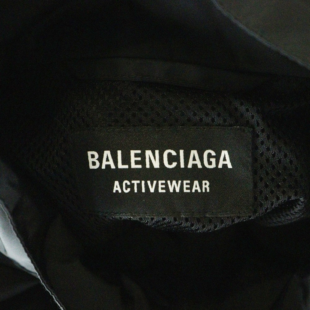 BALENCIAGA(バレンシアガ) 21AW SPORTY B TRACKSUIT JACKET スポーティ Bロゴ ジップアップ ナイロン トラックジャケット ブルゾン ブラック 663081