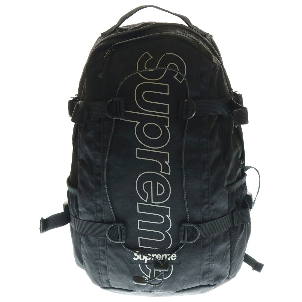 SUPREME(シュプリーム) 18AW Backpack ロゴ プリント バックパック リュック ブラック