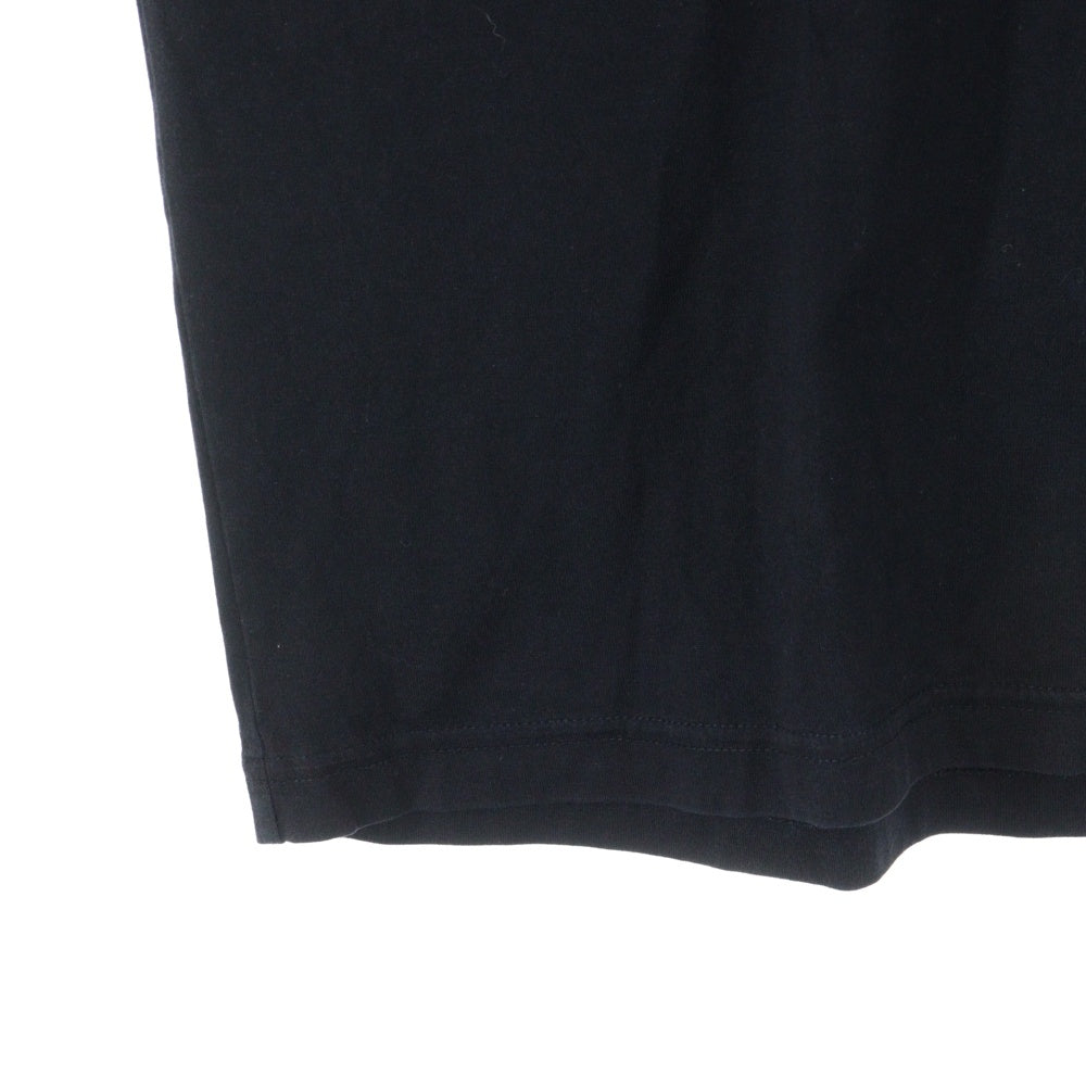 BURBERRY(バーバリー) サークルラバーロゴプリント クルーネック半袖Tシャツ カットソー ブラック 8034558