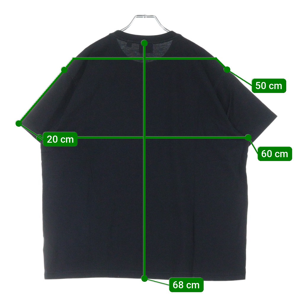 BURBERRY(バーバリー) サークルラバーロゴプリント クルーネック半袖Tシャツ カットソー ブラック 8034558