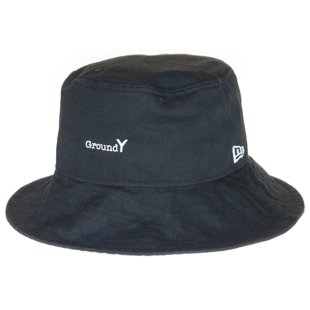 Ground Y(グラウンドワイ) ×NEW ERA BUCKET03 GY YYINC LOGO HAT ロゴ刺繍 バケットハット ブラック GI-H02-052