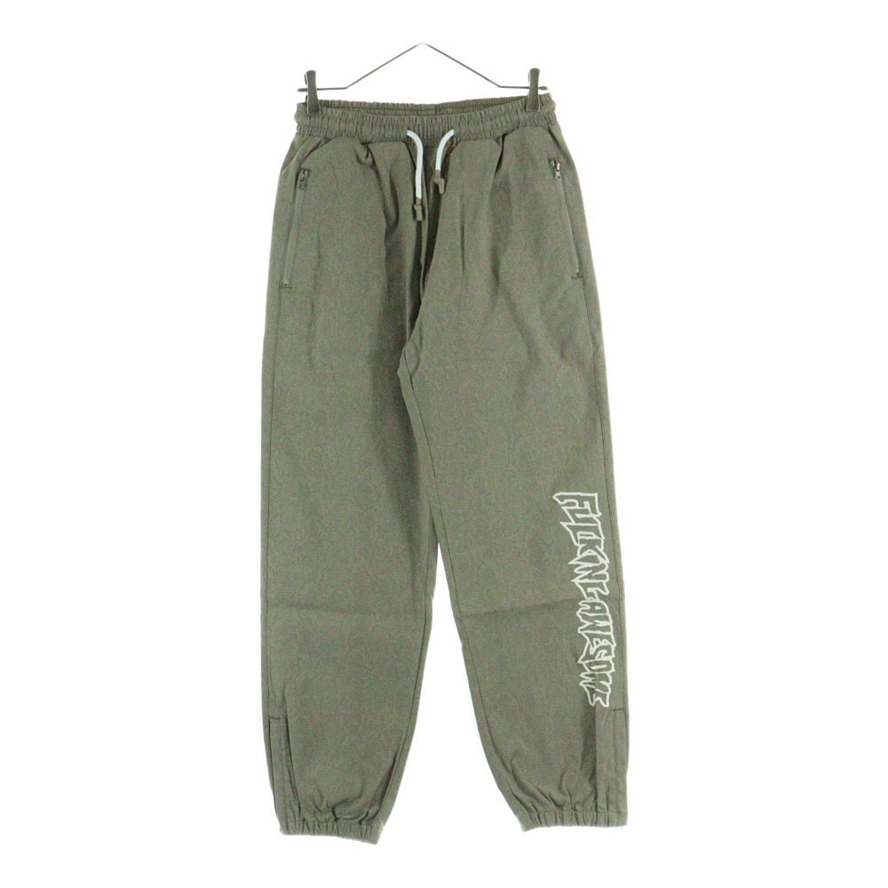 FUCKING AWESOME(ファッキンオーサム) ロゴプリント ナイロン トラックパンツ ベージュ