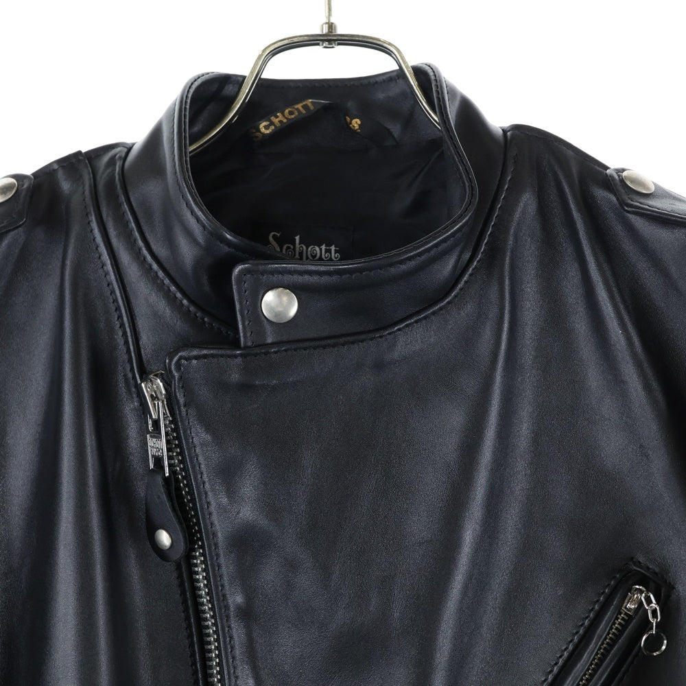 SCHOTT(ショット) ダブルライダースジャケット レザージャケット ブラック 7822950009
