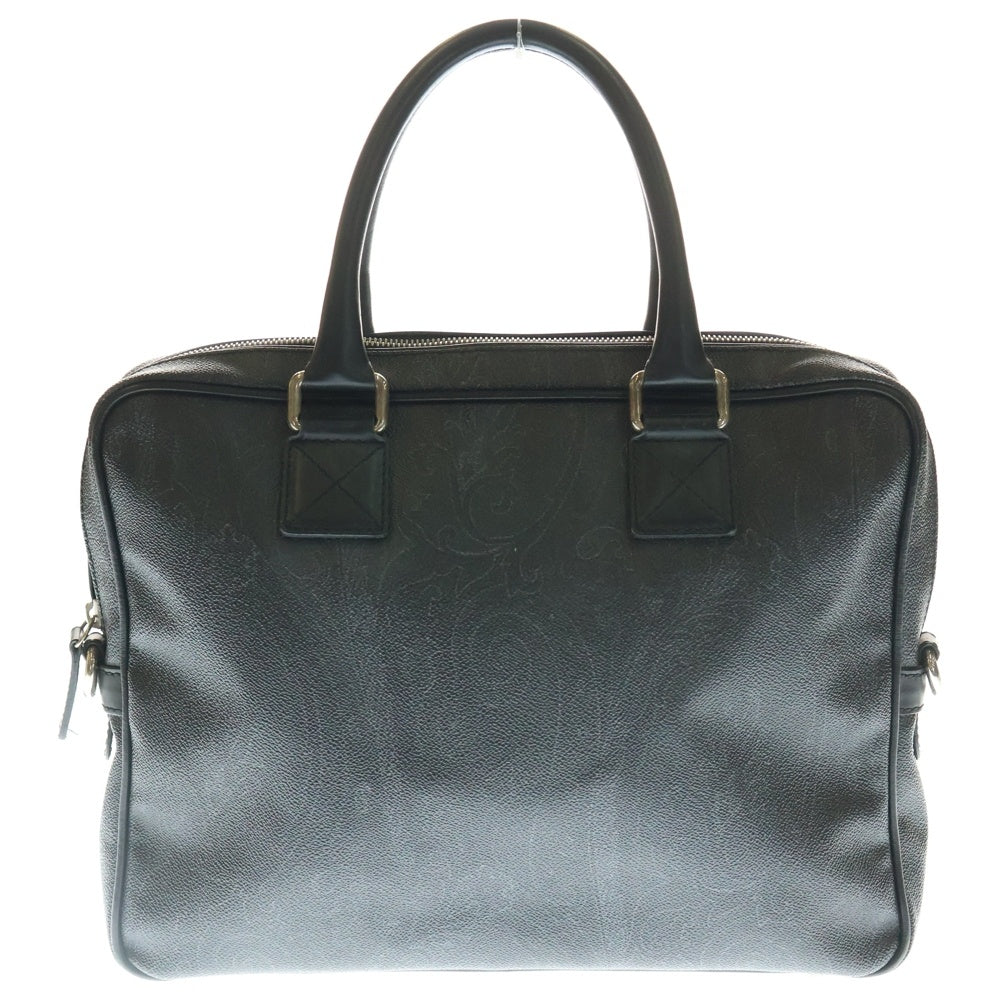 ETRO(エトロ) ペイズリー 総柄 ビジネス バッグ ブリーフケース ブラック