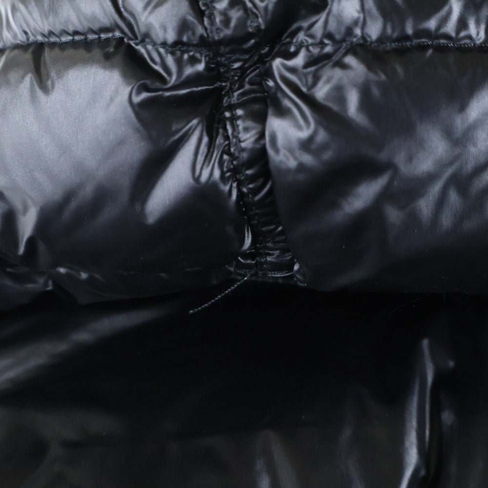 MONCLER(モンクレール) HUBERT GIUBBOTTO ファー付きフーデッドダウンジャケット ブラック