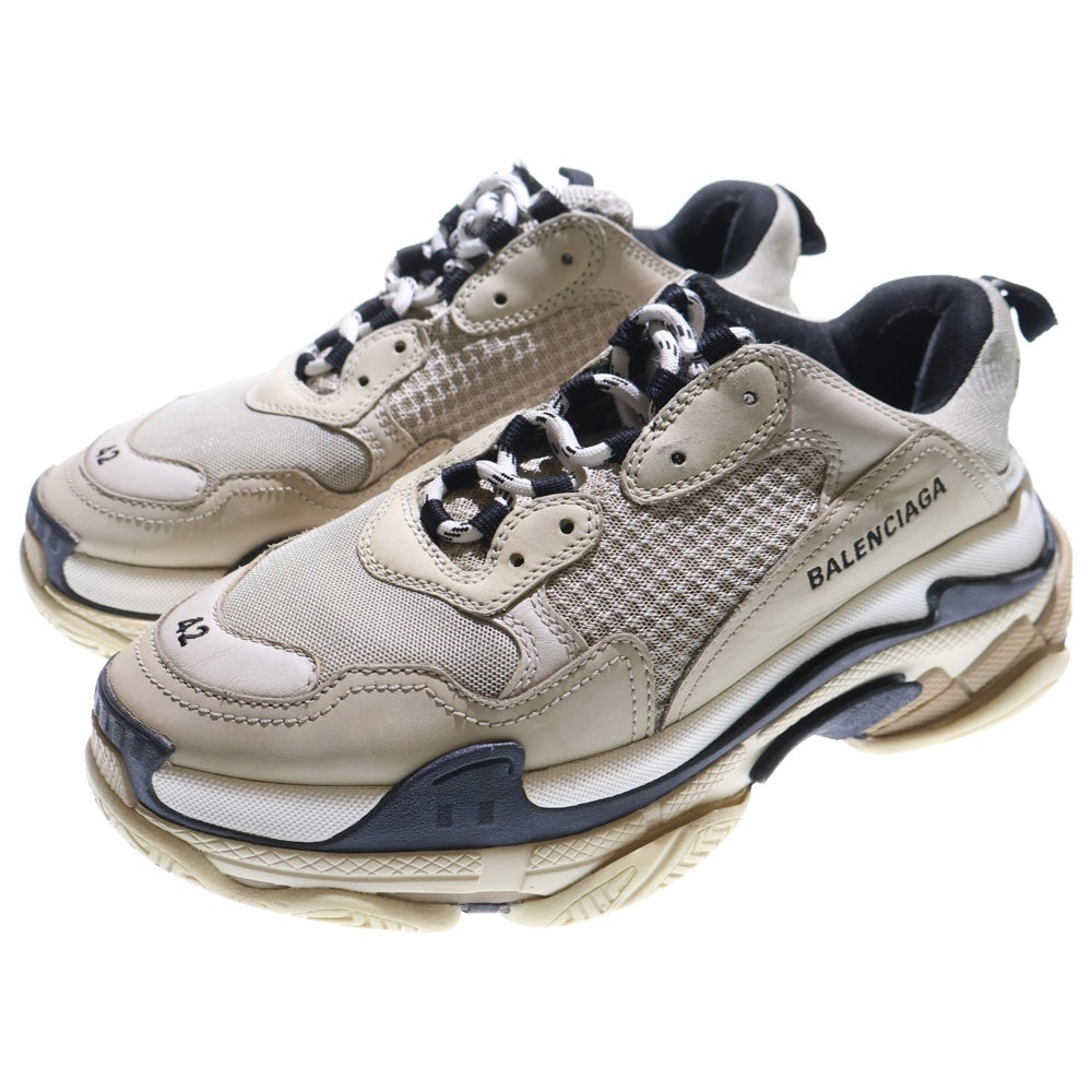 BALENCIAGA(バレンシアガ) TRIPLE S トリプルエス ダッド ローカットスニーカー ベージュ 536737