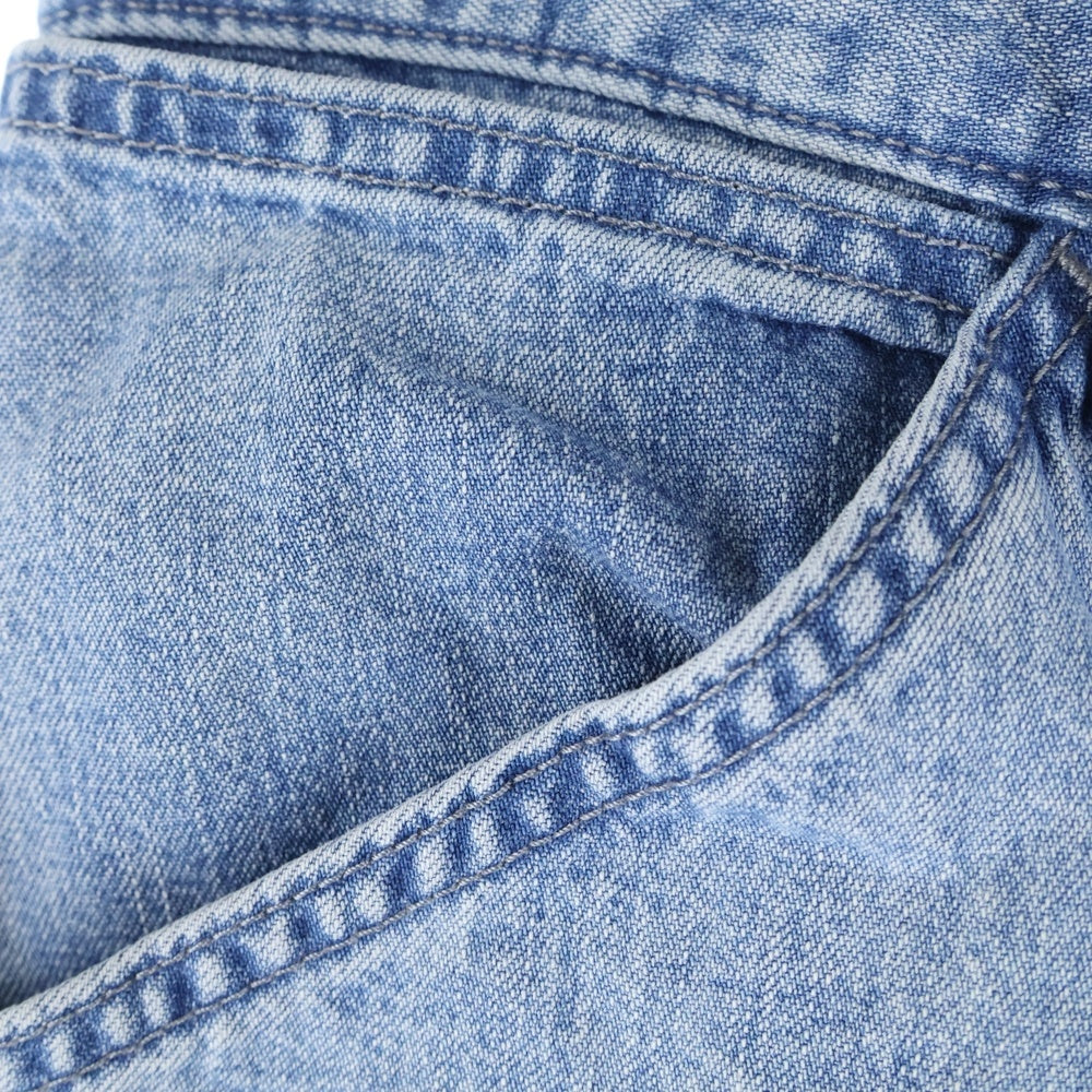 NO BRAND(ノーブランド) UNIQLO ユニクロ ストレートデニムパンツ ライトブルー