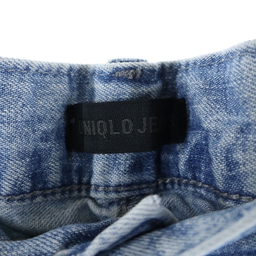 NO BRAND(ノーブランド) UNIQLO ユニクロ ストレートデニムパンツ ライトブルー