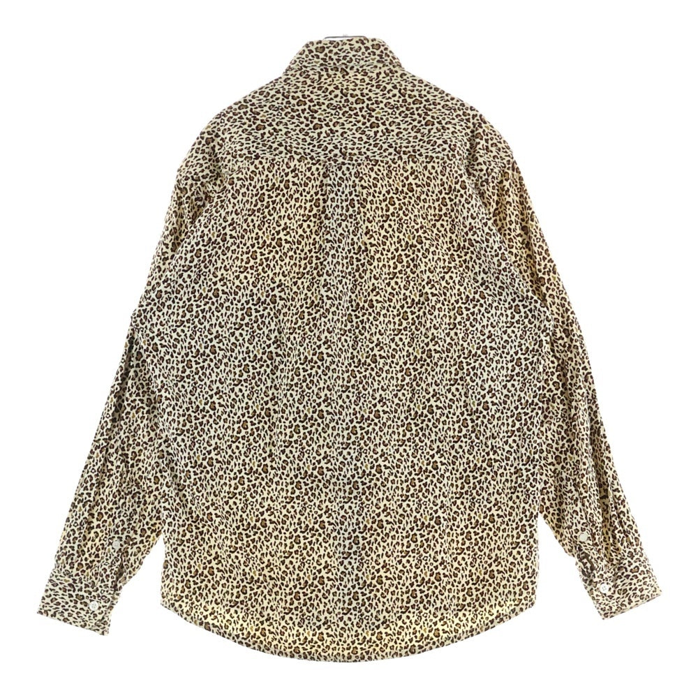 Levi's(リーバイス) レオパード 総柄 コーデュロイ 長袖シャツ ブラウン