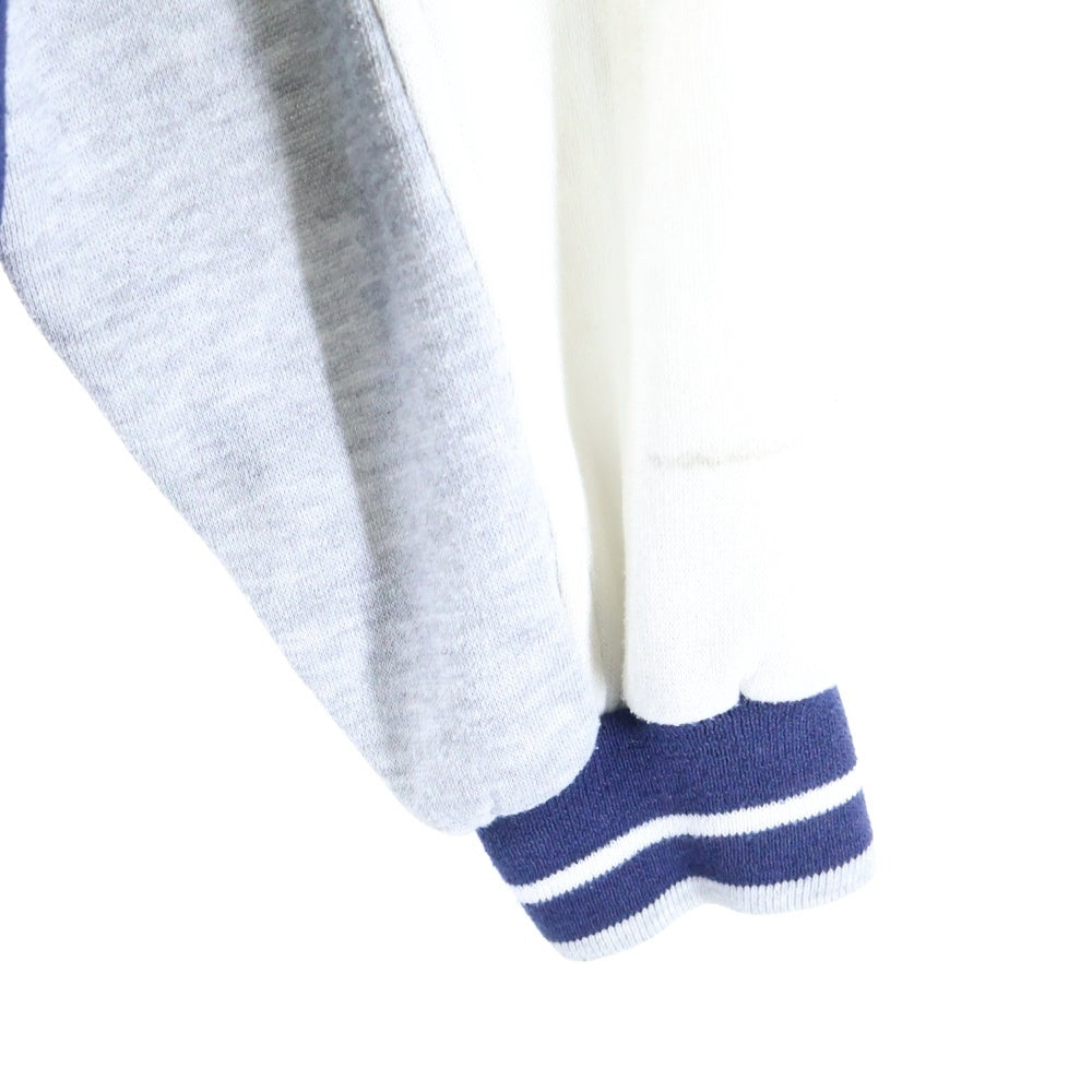 NIKE(ナイキ) 80s VINTAGE 紺タグ ハーフジップ トリコロール スウェットトレーナー グレー