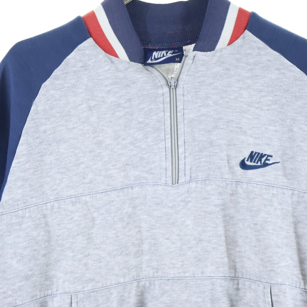 NIKE(ナイキ) 90s VINTAGE 銀タグ ジップアップ スウェットトレーナー ネイビー