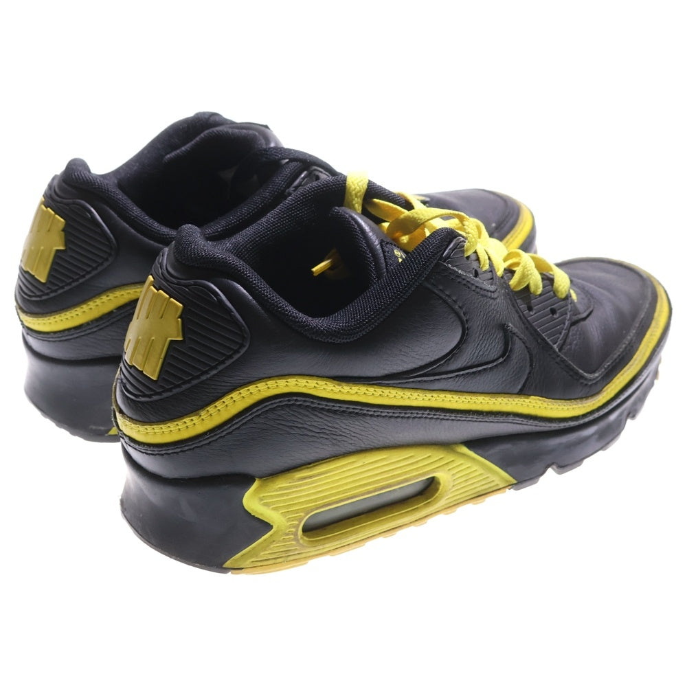 NIKE(ナイキ) ×UNDEFEATED AIR MAX 90 アンディフィーテッド エアマックス90 ローカットスニーカーシューズ ブラック/イエロー US8.5/26.5cm CJ7197-001