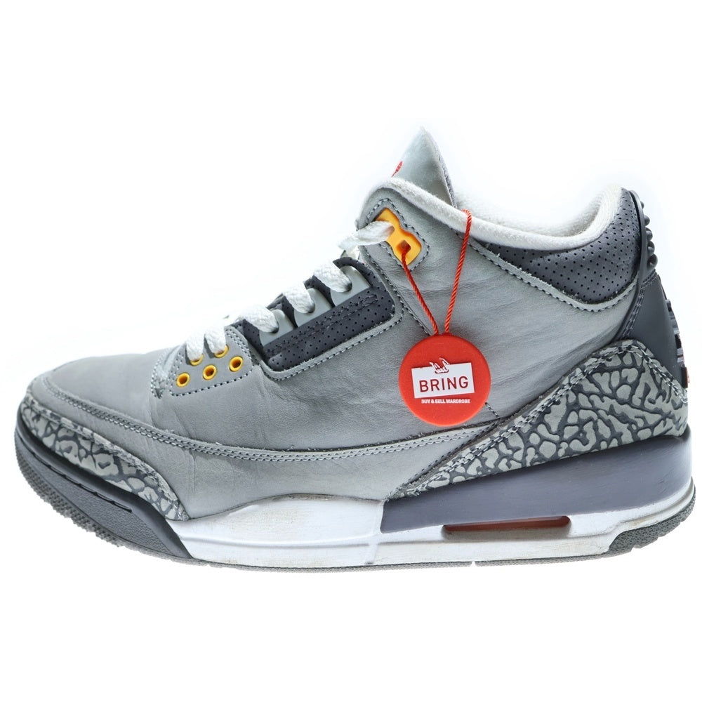【新品未使用】エアジョーダン3レトロ　（CT8532-012）25.5cm NIKE(ナイキ) AIR JORDAN 3 RETRO COOL GREY エアジョーダン3 レトロ