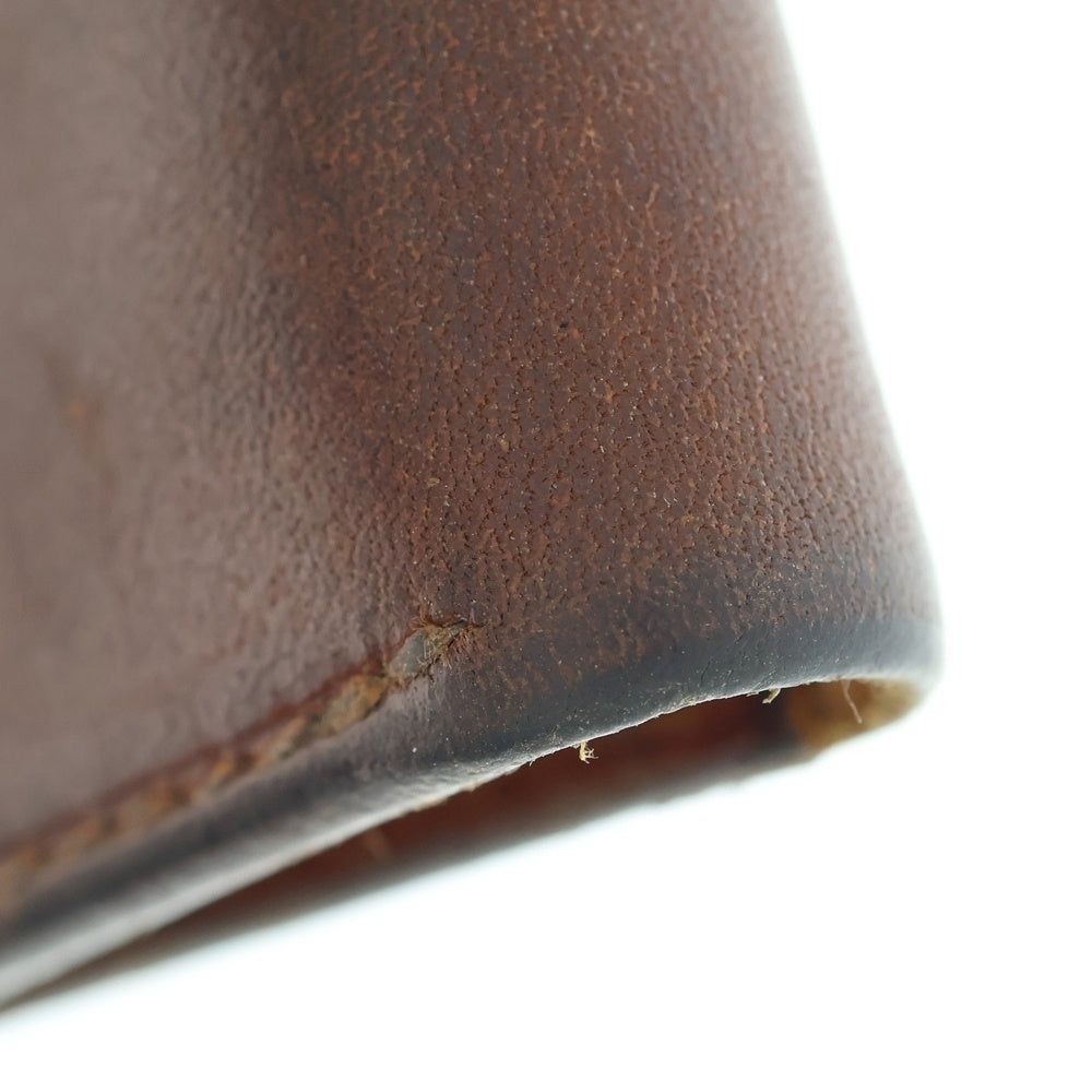 goro's(ゴローズ) K18付き フラワーコンチョ レザー カードケース 財布 焦げ茶