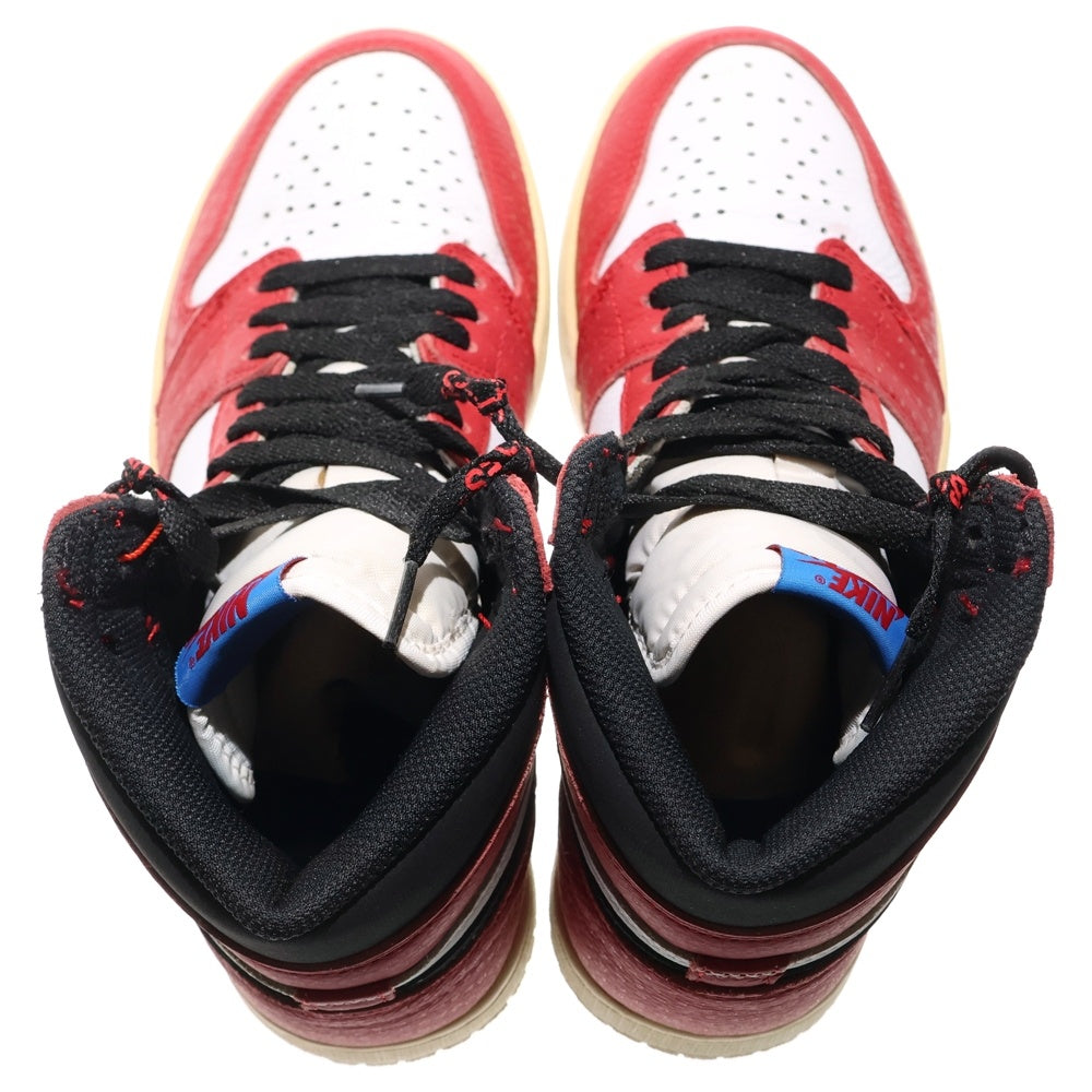 NIKE(ナイキ) AIR JORDAN 1 RETRO HIGH ORIGIN STORY エアジョーダン 1 レトロ オリジナル ストーリー ハイカットスニーカー レッド/ホワイト US7/25cm 555088-602