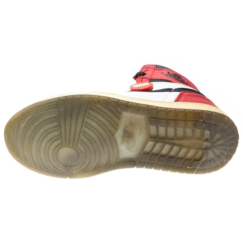 NIKE(ナイキ) AIR JORDAN 1 RETRO HIGH ORIGIN STORY エアジョーダン 1 レトロ オリジナル ストーリー ハイカットスニーカー レッド/ホワイト US7/25cm 555088-602