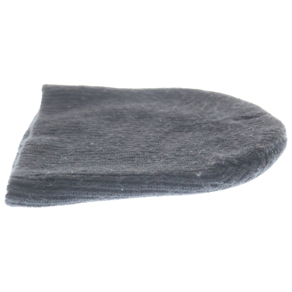 SUPREME(シュプリーム) ロゴクリップ タグリブド アクリル ショートビーニー ブラック