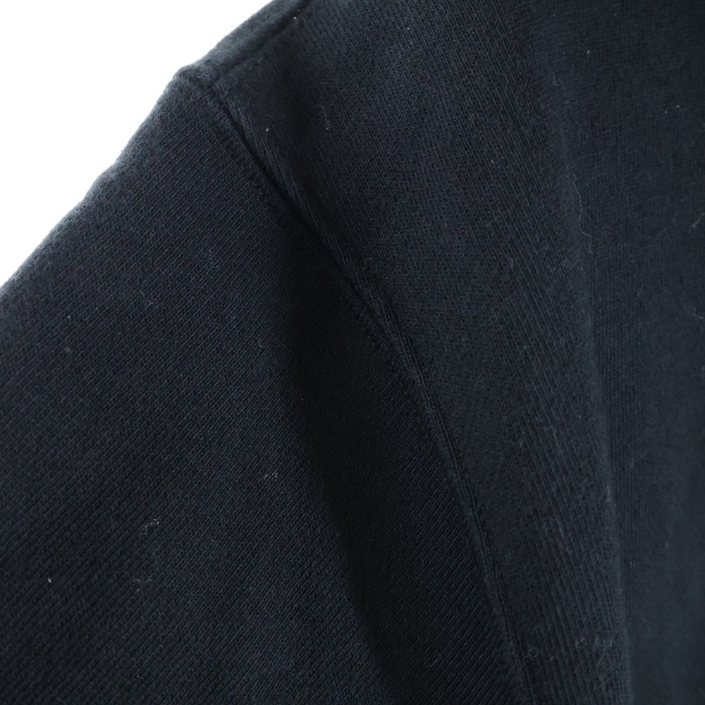 SUPREME(シュプリーム) 19AW ×NIKE Leather Applique Hooded Sweatshirt ナイキ レザーパッチ プルオーバースウェットパーカー フーディー ブラック CK6225-010