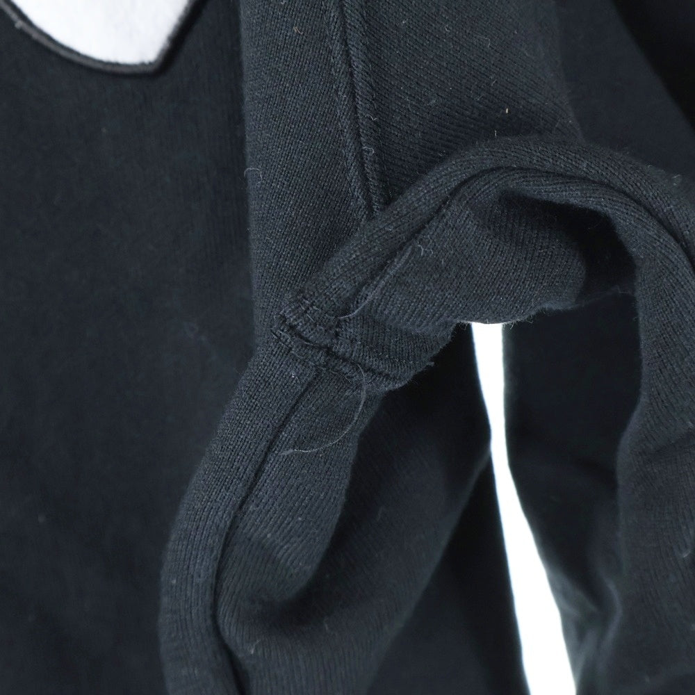 GOD SELECTION XXX(ゴッドセレクショントリプルエックス) 胸刺繍 プルオーバーパーカー フーディー ブラック GX-A21-HD-01