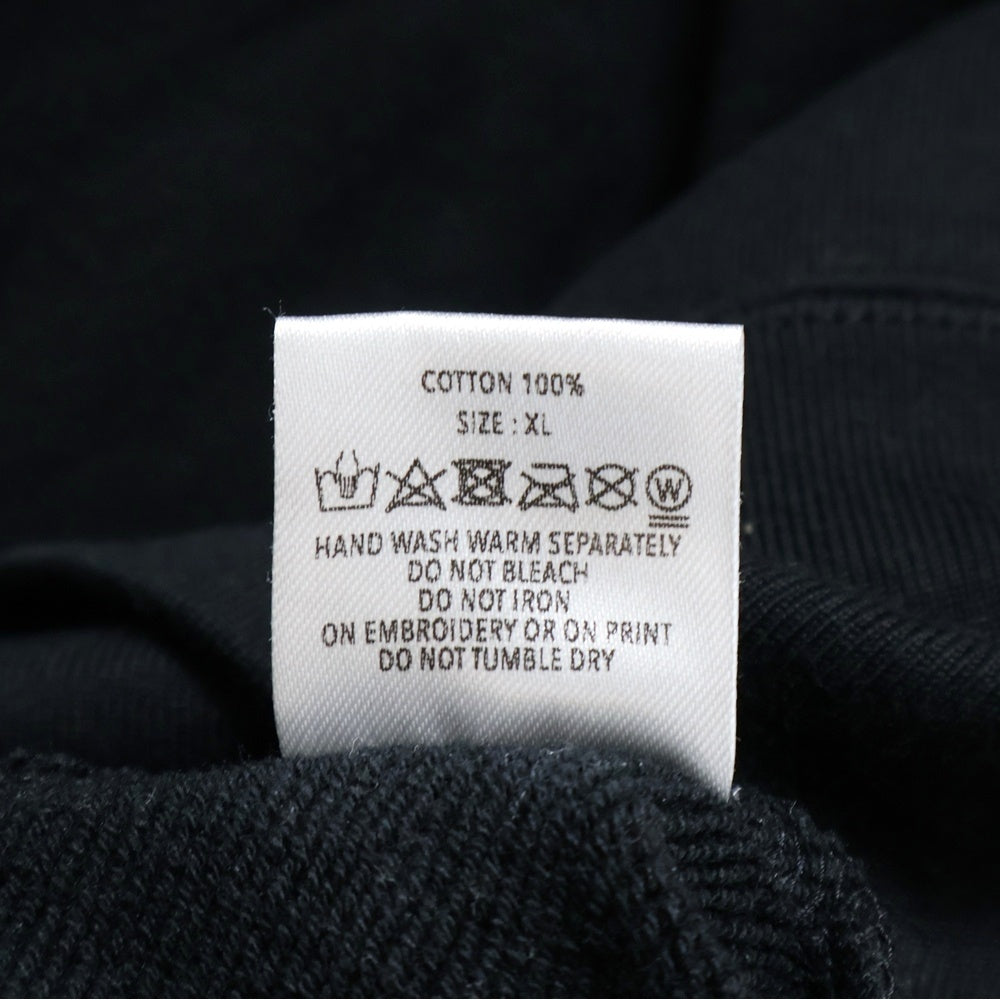 GOD SELECTION XXX(ゴッドセレクショントリプルエックス) 胸刺繍 プルオーバーパーカー フーディー ブラック GX-A21-HD-01