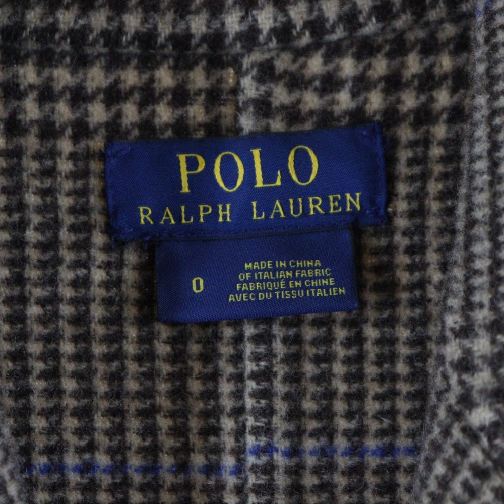 POLO RALPH LAUREN(ポロラルフローレン) チェック 総柄 トレンチコート ロングコート ベージュ/ブラウン レディース