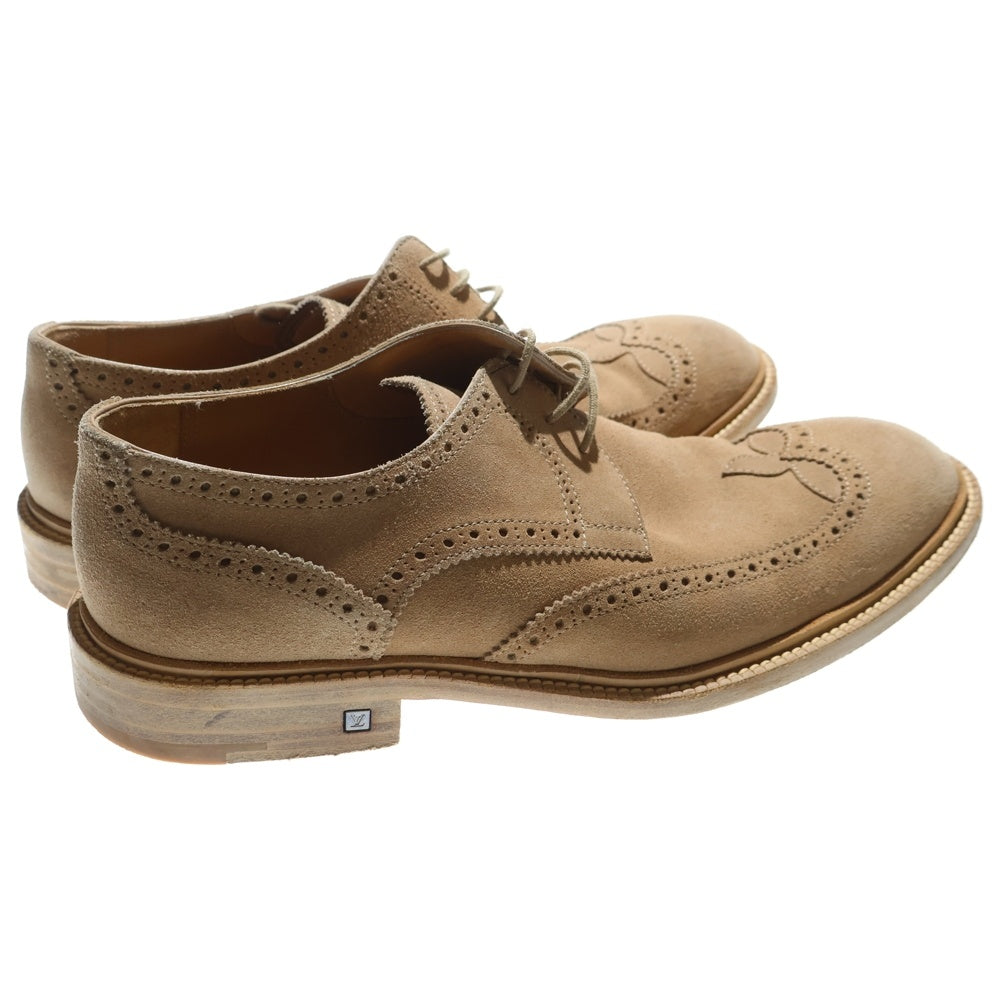 LOUIS VUITTON(ルイヴィトン) スエードレザー レースアップ ドレスシューズ ベージュ ST1024