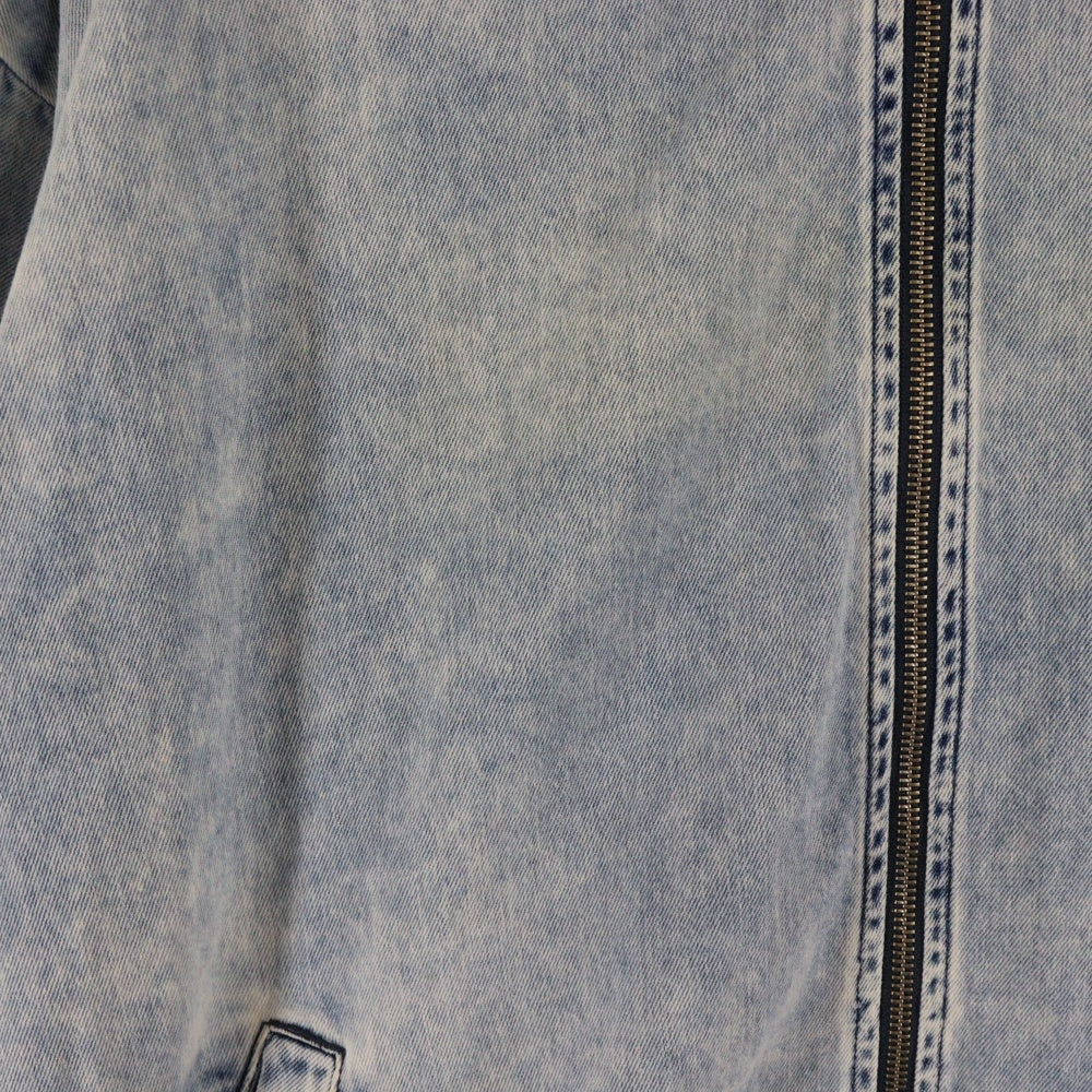 DIESEL(ディーゼル) D-KRAP-S1 クラップ ダブルジップ バックロゴ デニムボンバージャケット ブルゾン インディゴ A14339